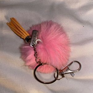 Handmade pink wonderland keychain